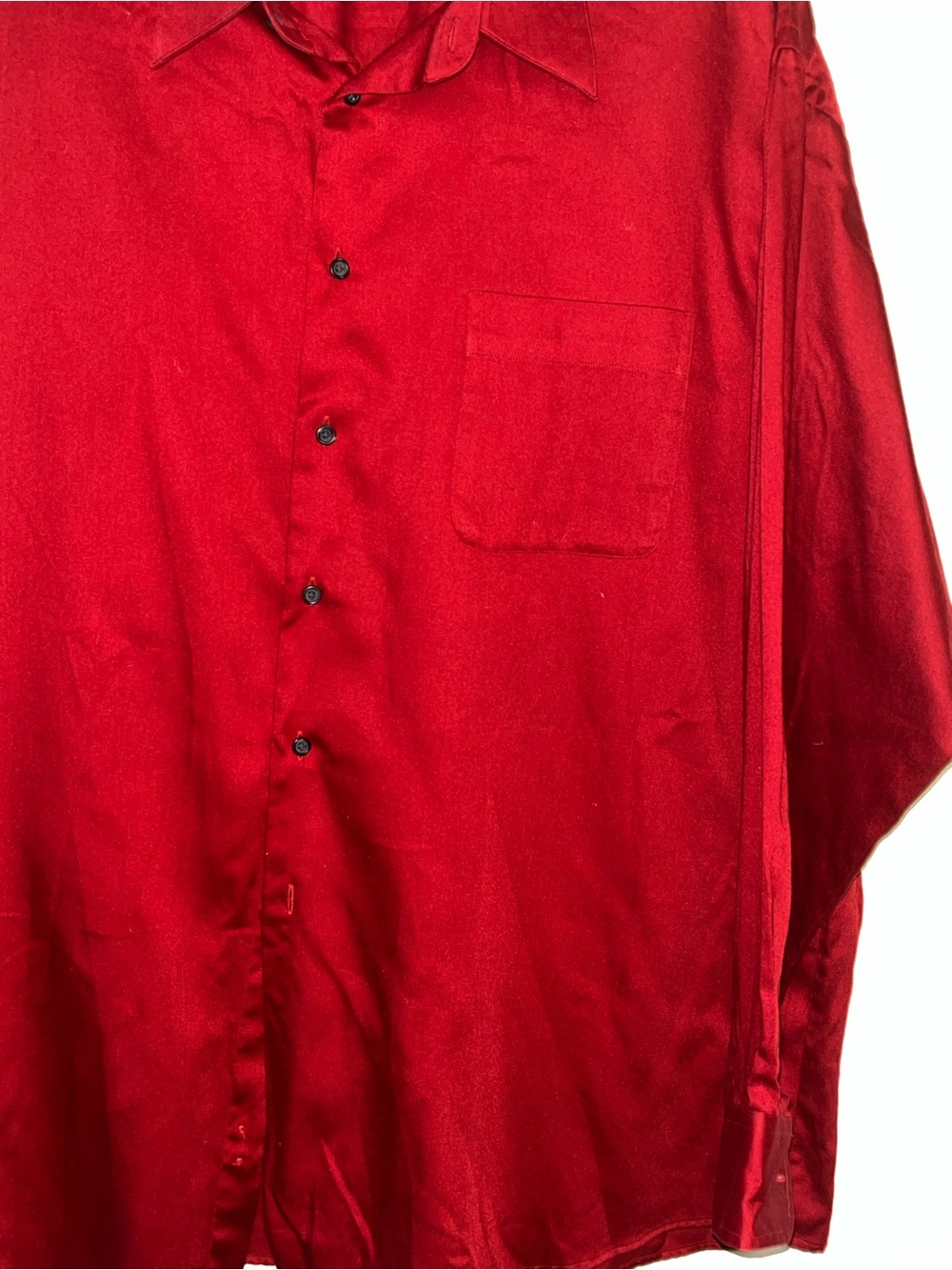 Men's Classic Red Button-Down Shirt